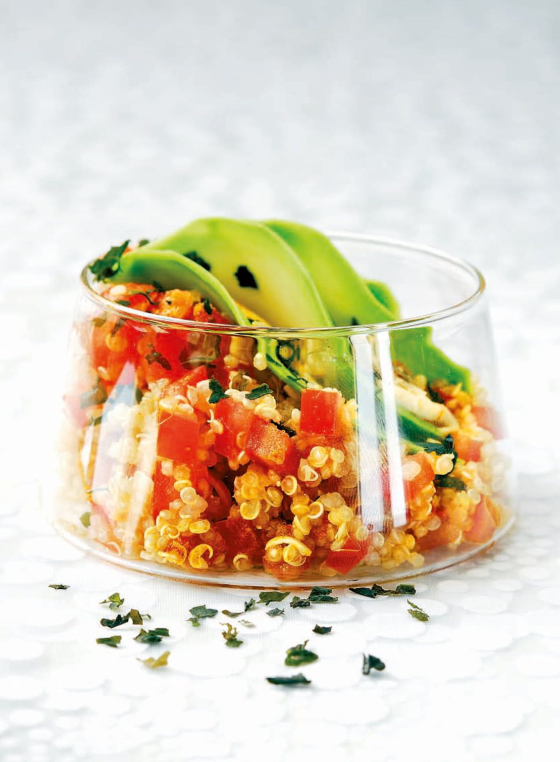 Salade de quinoa aux paillettes d’algues