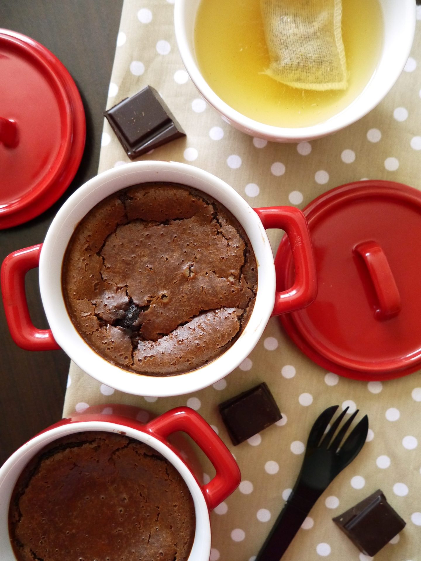 Flan végétalien au chocolat noir 