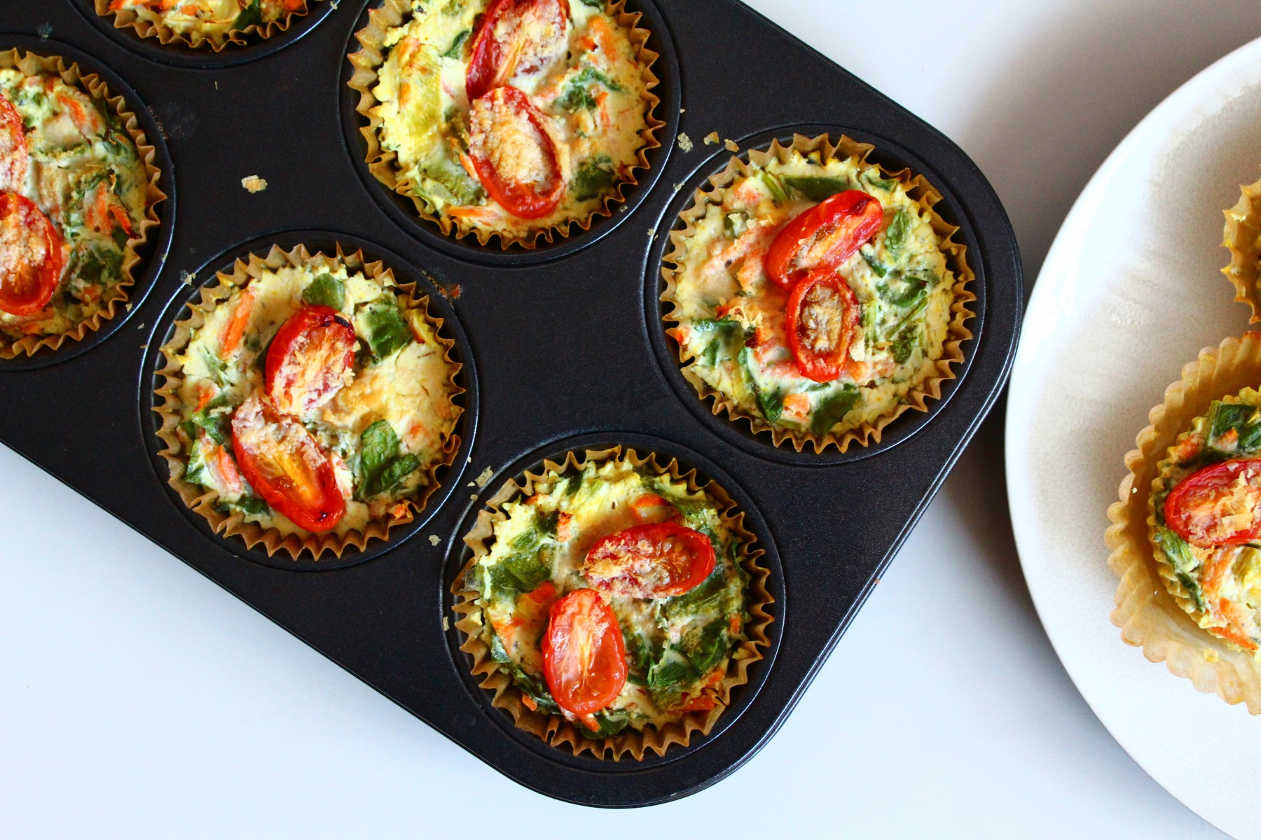 Mini frittatas aux légumes 