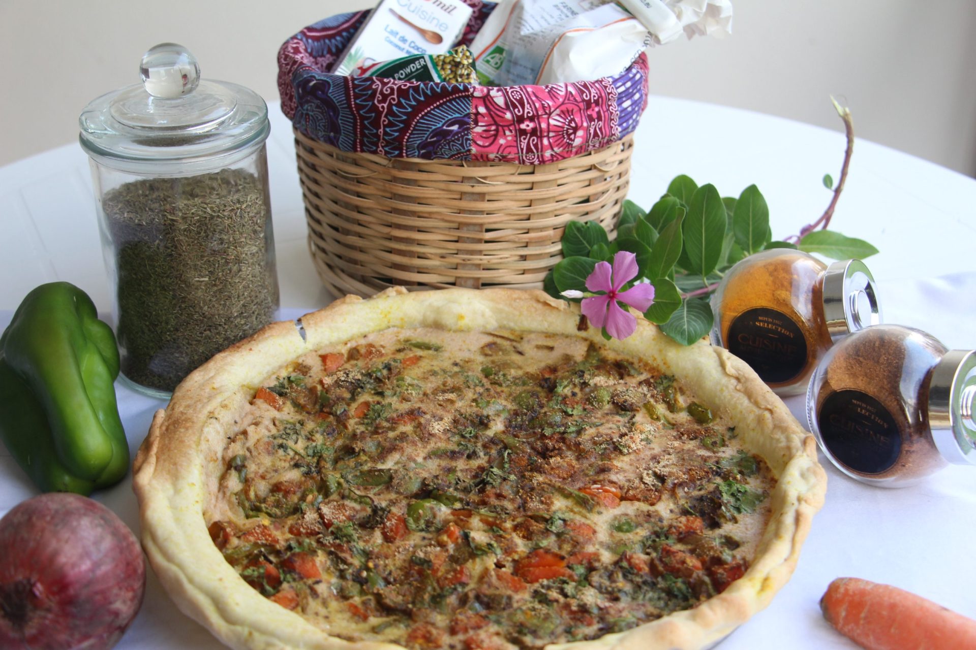 Quiche à l’indienne curry-coco