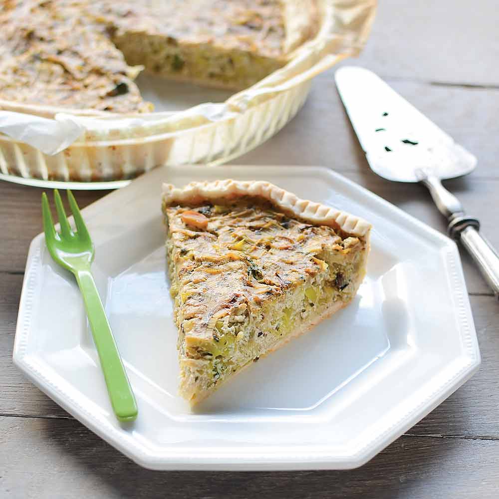 Quiche aux Poireaux & Coriandre 