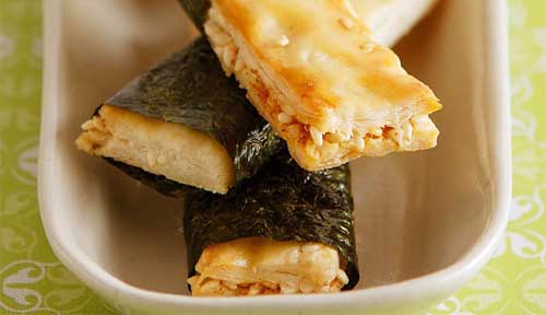 Petits feuilletés japonisants
